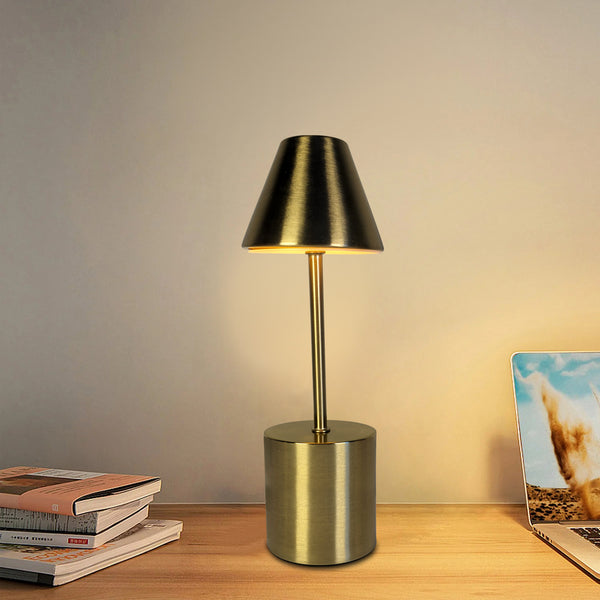 Golden Metallic | Rechargeable Touch |Table Lamp