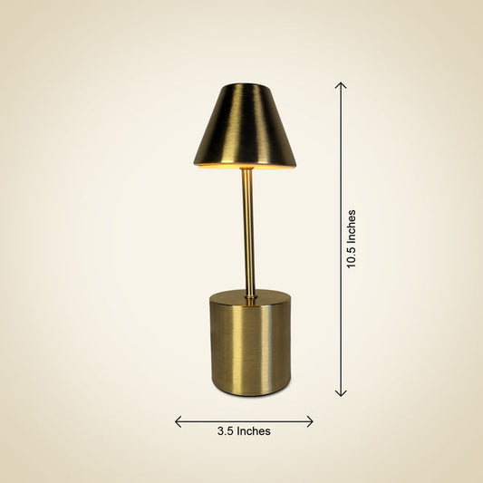 Golden Metallic | Rechargeable Touch |Table Lamp