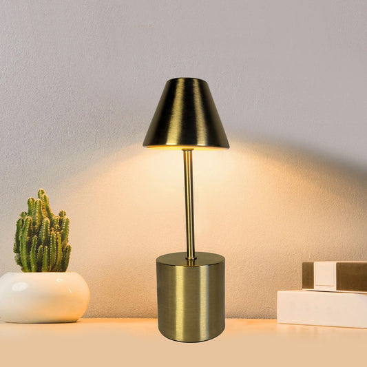 Golden Metallic | Rechargeable Touch |Table Lamp